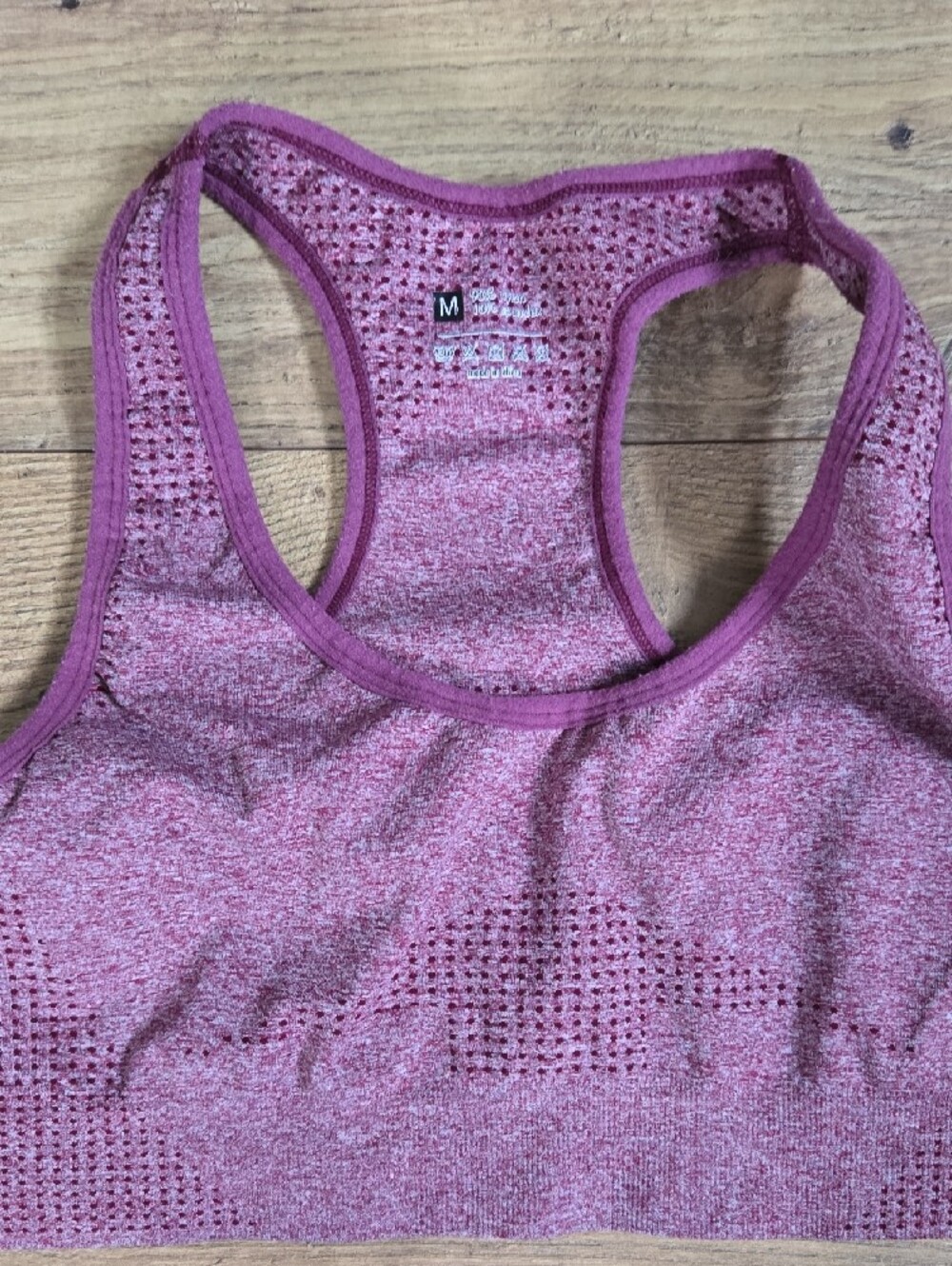 Seamless Ribbed Matching Workout Set - Dusty Rose - Picture 2 of 3